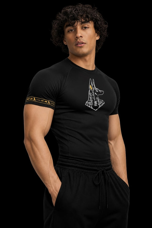 Pharaoh Anubis compression T-shirt short sleeve