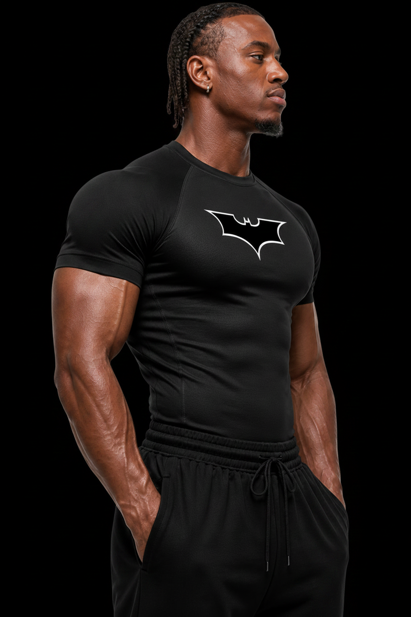 Batman reflect compression t-shirt short sleeve