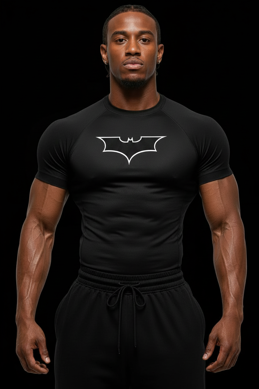 Batman reflect compression t-shirt short sleeve