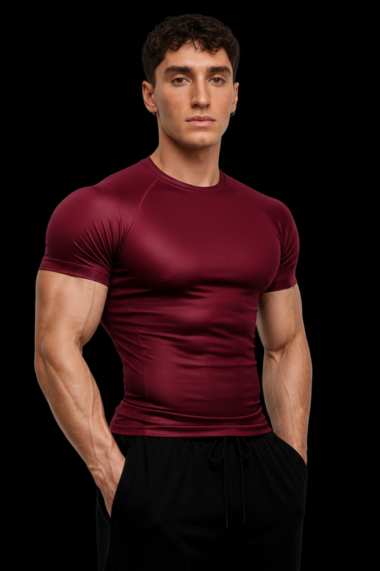Basic compression T-shirt short sleeve