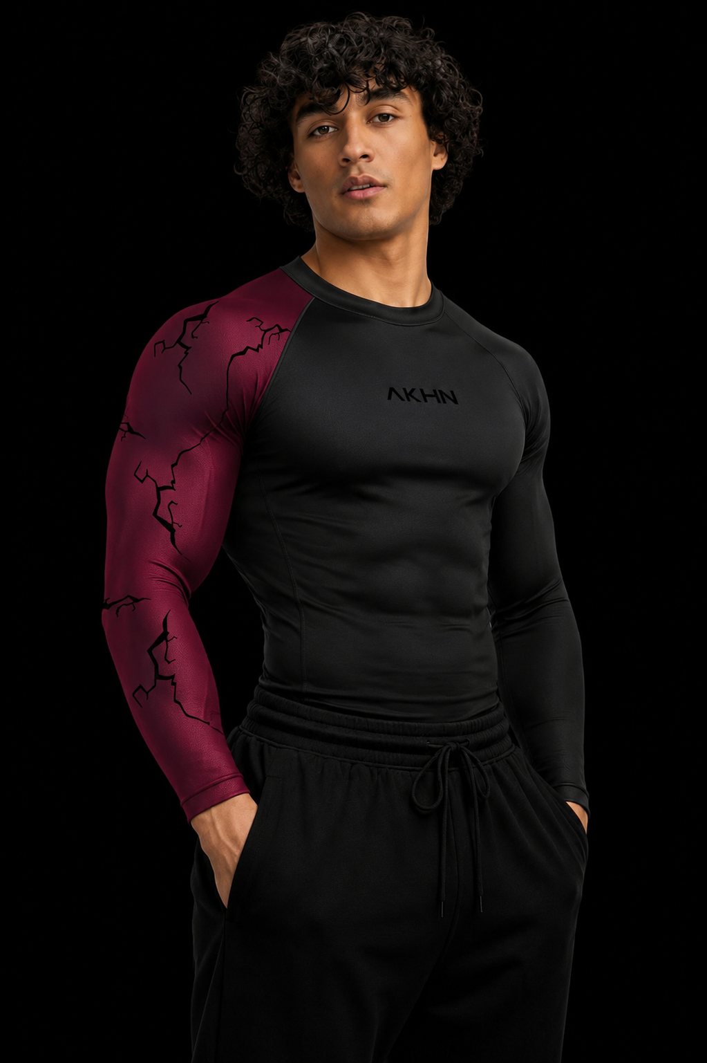 One bloody arm compression T-shirt long sleeve