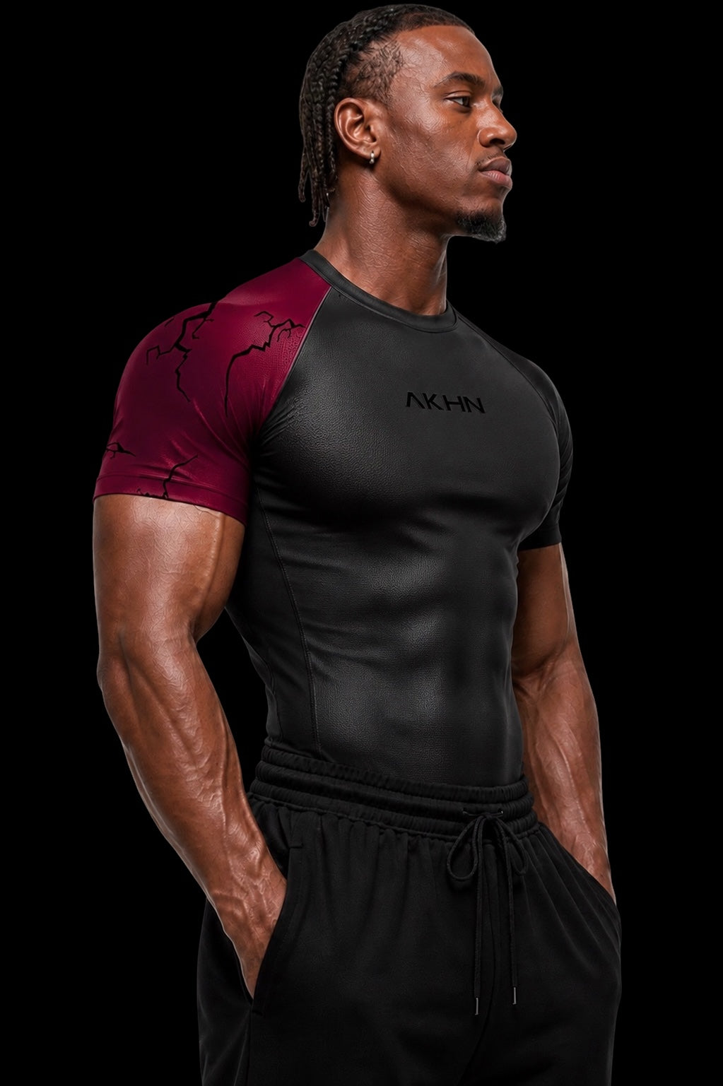 One bloody arm compression t-shirt short sleeve